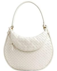 Bottega Veneta - Woven Pattern Shoulder Bag - Lyst