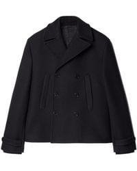 Off-White c/o Virgil Abloh - Double-Breasted Long-Sleeved Peacoat - Lyst