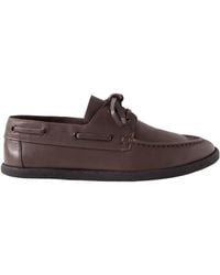 The Row - Novus Sailor Leather Loafers - Lyst