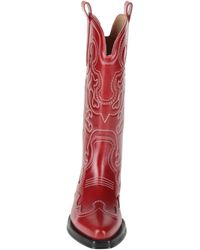 Ganni - Minimalist Denim Boots - Lyst