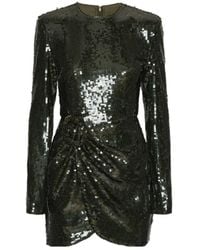 ROTATE BIRGER CHRISTENSEN - Linet Sequined Draped Mini Dress - Lyst