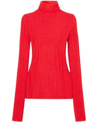 Lisa Yang - Ribbed Cashmere And Silk-Blend Turtleneck Sweater - Lyst