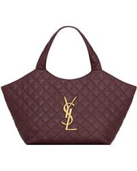 Saint Laurent - Icare Quilted Medium Tote Bag - Lyst