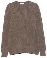 Roberto Collina - Henley Rib Knit Sweater - Lyst
