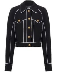 Balmain - Western Crepe Jacket - Lyst