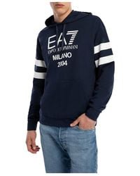 EA7 - Logo Pattern Sweater - Lyst