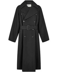 Saint Laurent - Long Trench Coat - Lyst