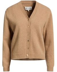 Maison Margiela - Medium-Weight Wool Knit V-Neck Cardigan - Lyst