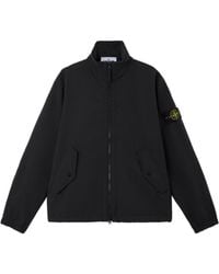 Stone Island - High Neck Zip-Up Jacket - Lyst