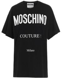 Moschino - Round-Necked Logo T-Shirt - Lyst