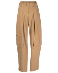Low Classic - Belted Cargo Trousers - Lyst