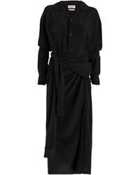 Quira - Draped Shirt Dress - Lyst