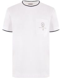 Brunello Cucinelli - Logo Printed Crewneck T-Shirt - Lyst