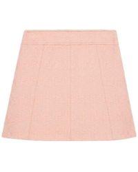 Celine - Trapeze Mini Skirt - Lyst