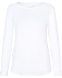 Juvia - Boat Neck Long Sleeve T-Shirt - Lyst