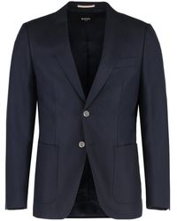 BOSS - Single-Breasted Notched-Lapel Jacket - Lyst
