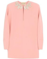 Valentino - Cady Couture Embellished Mini Dress - Lyst