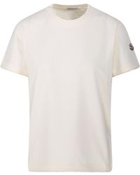 Moncler - Logo Patch Crewneck T-Shirt - Lyst