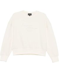 Emporio Armani - Embroidered Logo Sweatshirt - Lyst
