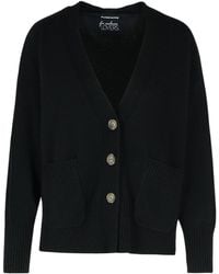 Purotatto - Long-Sleeved Knitted Cardigan - Lyst