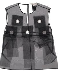 MERYLL ROGGE - Eyelets Fringes Top - Lyst