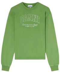 Ganni - Daisy Duck Long-Sleeve T-Shirt - Lyst