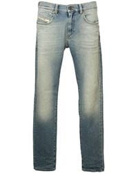 DIESEL - Logo-Embroidered Slim-Fit Jeans - Lyst
