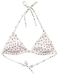 By Malene Birger - Polka-Dot Tie Bikini Top - Lyst
