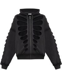 AVAVAV - Shoulderless Cut-Out Hoodie - Lyst