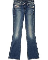 DIESEL - 1969 D-Ebbey Distressed Bootcut Jeans - Lyst