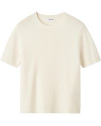Soft Goat - Crew-Neck Short-Sleeve Knit Top - Lyst