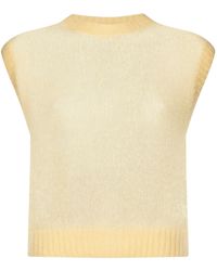 Brunello Cucinelli - Crew-Neck Knitted Vest - Lyst