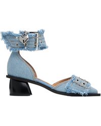 Ganni - Feminine Buckle Open Cut Pumps - Lyst