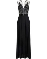 Elisabetta Franchi - Embroidered Carpet Maxi Tulle Dress - Lyst