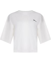Barrow - Beaded Logo T-Shirt - Lyst