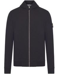 Stone Island - Zip-Up Hooded Jacket - Lyst