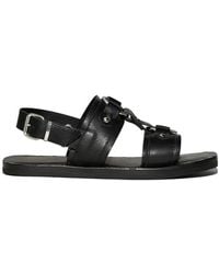 DSquared² - Stud-Detail Calf-Leather Sandals - Lyst