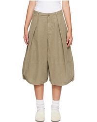 YMC - Salba Pleated Shorts - Lyst