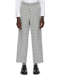 Thom Browne - Backstrap-Detail Checked Tailored Trousers - Lyst