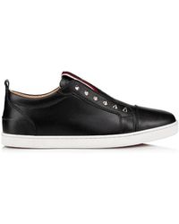 Christian Louboutin - F.A.V Fique A Vontade Leather Sneakers - Lyst