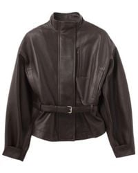 Jacquemus - The Ciro Belted Leather Jacket - Lyst