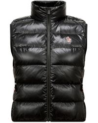 Moncler Reversible Polartec Zip-Up Gilet in Brown | Lyst