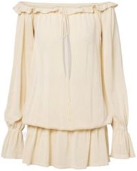 AYA MUSE - Cryo Ruffled Minidress - Lyst