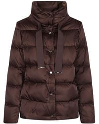 Herno - Hooded Quilted Down Coat - Lyst