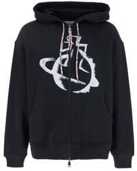 Vivienne Westwood - Orb Printed Zipped Hoodie - Lyst