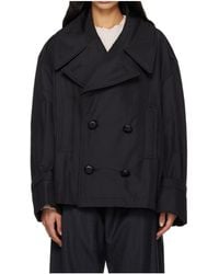 MM6 by Maison Margiela - Double Breasted Long-Sleeve Casual Jacket - Lyst
