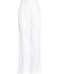Max Mara - Solid Colour Wide-Leg Trousers - Lyst