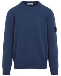 Stone Island - Long-Sleeved Knitted Pullover - Lyst