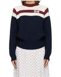 Marni - Contrast Stripe Cotton Sweater - Lyst