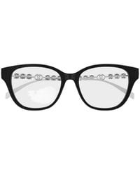 Gucci - Eyewear Embellished Square Frame Glasses - Lyst